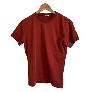Son of a Tailor T-Shirt Womens Red Crew Neck Short Sleeve‎ Supima Cotton small